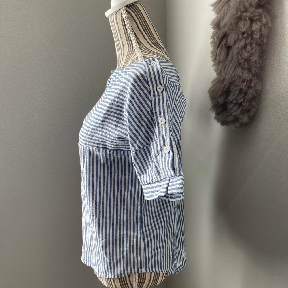 Preppy Summer Boatneck Top - Picture 3 of 5